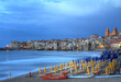 Evening light on Cefalu , Sicily