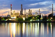 Bangkok Oil Refinery in twilight time
