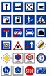 Sammlung Verkehrsschilder