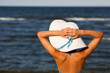 Girl relaxing on the beach