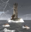 Stormy seascape