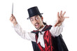 Magician isolated on the white background