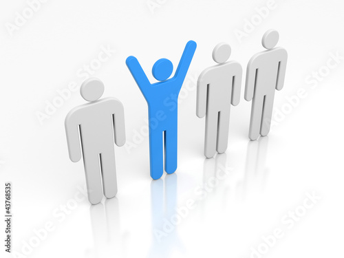 Illustration: Leader of team Leader of team