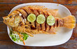 fired fish with fishsauce delicious thai food