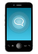 Smartphone mit Sprechblase