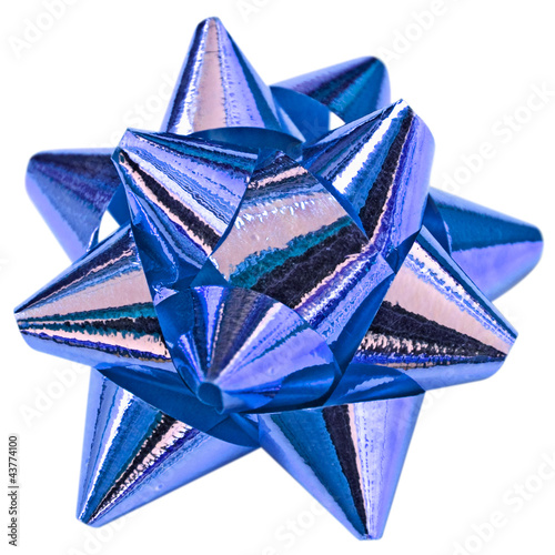 Photo: noeud bleu décoration emballage paquet cadeau noeud bleu décoration emballage paquet cadeau