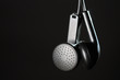 Black earphones