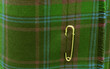 Kilt vert et épingle.