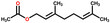 Geranyl acetate, a compound with fruity rose aroma