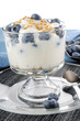 Blueberry yogurt parfait