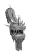 dragon's head made of spares