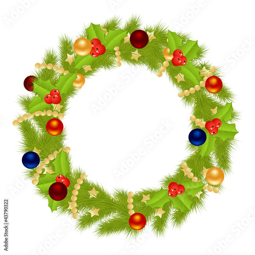 Vektor: Christmas wreath Christmas wreath