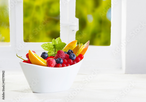 Photo: Colourful bowl of tropical fruit Colourful bowl of tropical fruit