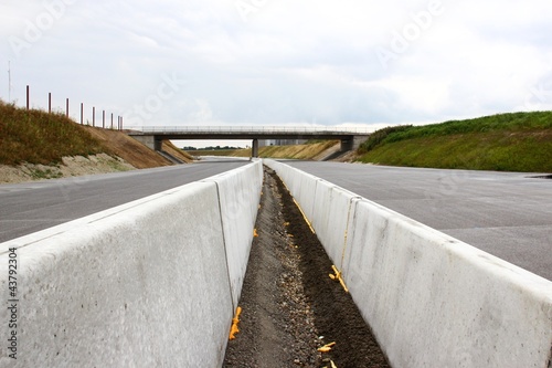 Photo: autobahn baustelle mittelstreifen I autobahn baustelle mittelstreifen I