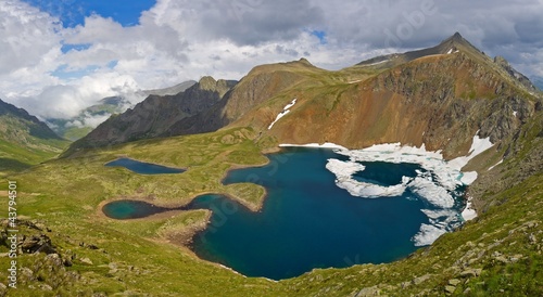 Photo: beautiful mountain valley panorama beautiful mountain valley panorama