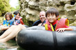 Photo: family on inflatable tube family on inflatable tube