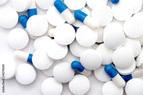 Photo: White pills White pills