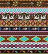 Aztecs seamless pattern with skull