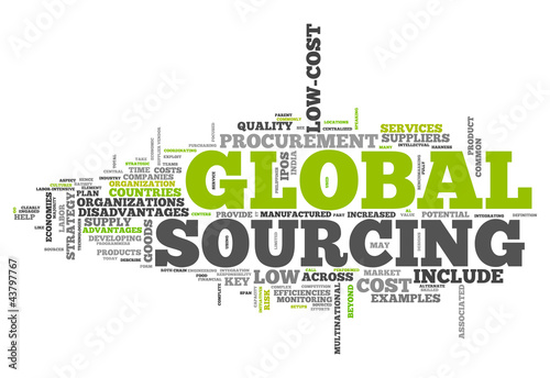 Illustration: Word Cloud "Global Sourcing" Word Cloud "Global Sourcing"