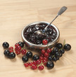 Black and red currant jam