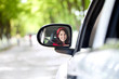 Foto : smiling woman driving smiling woman driving