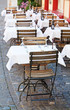 Small street cafe