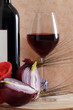 Calice di vino rosso