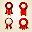 Vector: Prize ribbons Prize ribbons