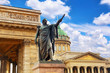 Cathedral of Our Lady of Kazan, monument of Kutuzov,St Petersbur Cathedral of Our Lady of Kazan, monument of Kutuzov,St Petersbur