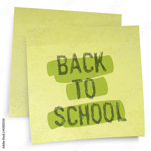 Vector: Back to school reminder. Vector illustration, EPS10 Back to school reminder. Vector illustration, EPS10