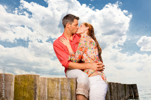 Foto: ein kuss am strand ein kuss am strand