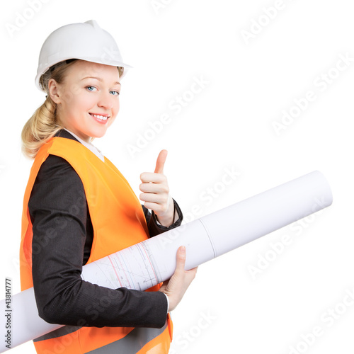 Photo: Engineer Woman Thumbs Up Engineer Woman Thumbs Up