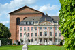Trier Kurfürstliches Palais mit Statue u Konstantinbasilika