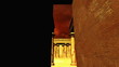 Egyptian Shrine with Pyramid in the sunset - dolly  Realistic 3D