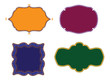 Colourful henna Frames