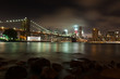 Photo: Manhattan skyline by night from Brooklyn bridge park Manhattan skyline by night from Brooklyn bridge park