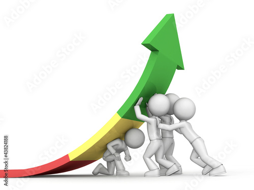 Illustration: Successful business team Successful business team