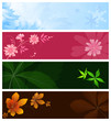 Set Of Season Banners