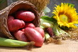 red organic potatoes