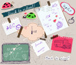 Vector: scrapbooking set with school elements. scrapbooking set with school elements.