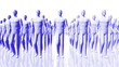 Men Walking Business Concept - Leadership Teamwork seamless loop