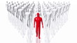 Men Walking Business Concept - Leadership Teamwork seamless loop