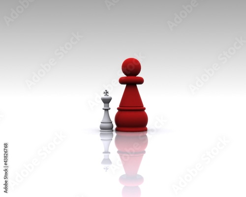 Illustration: Chess 3D - Metaphor Chess 3D - Metaphor