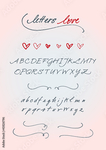 Vector: Letters Love Letters Love
