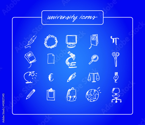 Vector: University Icons University Icons