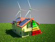 house energy saving concept