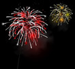Fireworks in the night sky