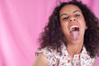 sweet girl screaming
