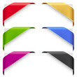 Vector: Corner ribbons vector set for a new, sale and sold out items Corner ribbons vector set for a new, sale and sold out items