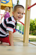 Foto: Happy boy at playground Happy boy at playground